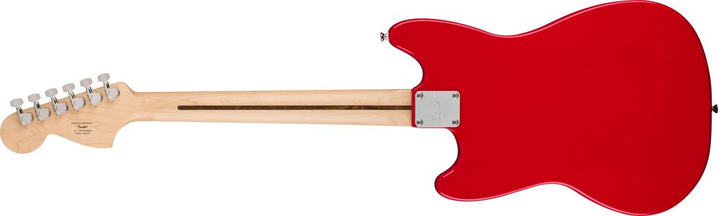 Squier by Fender Электрогитара Squier Squier Maple White Torino Red Мягкий чехол в комплекте Sonic™ Mustang®, накладка на гриф, пикгард,