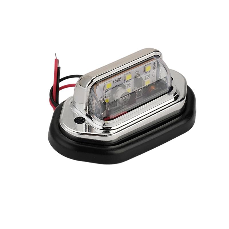 License Plate Light Motorcycle LED Car Truck LED Lights 12V/24V Bus Trailer Tail Lamp Side Bulb Signal Light for Bnw Nissan