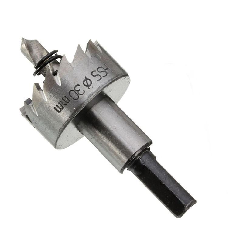 Набор из 5 предметов: сверла и коронки из нержавеющей стали с титановым покрытием для резки дерева и металла