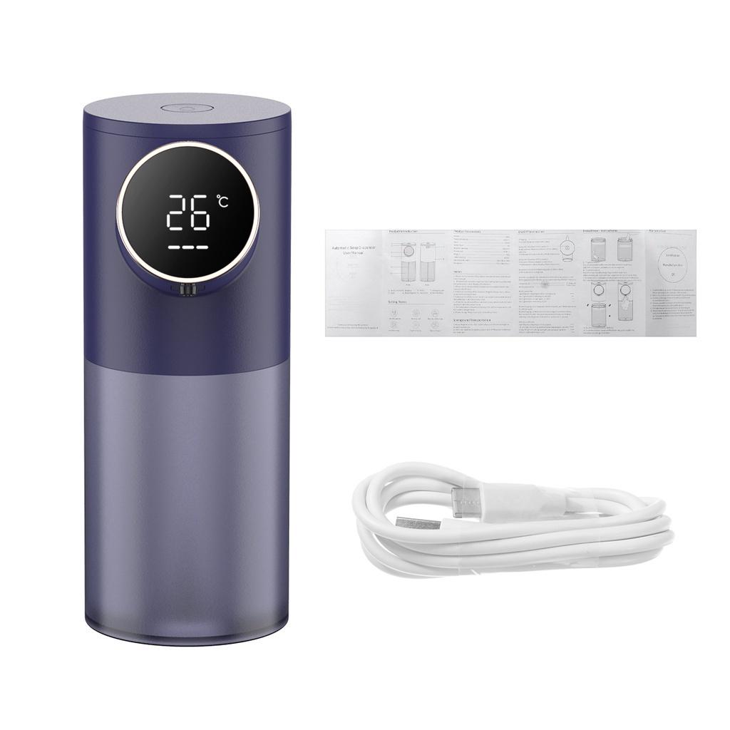 3 Вт 320 мл Перезаряжаемый Автоматический Диспенсер для Мыла с Инфракрасным Датчиком, Водонепроницаемый Диспенсер для Мыла с Цифровым Дисплеем