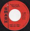 7-дюймовая пластинка JERRY LEE LEWIS & LINDA GAIL LEWIS - Don't Let Me Cross Over S2220 Smash Records 1969 США Фолк Б/У