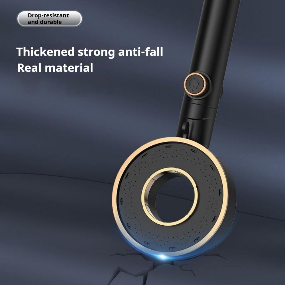 1 шт. Кольцевая душевая лейка высокого давления 3 режима Большой поток Массаж Водосберегающие АБС Ручные душевые лейки с одной кнопкой остановки воды