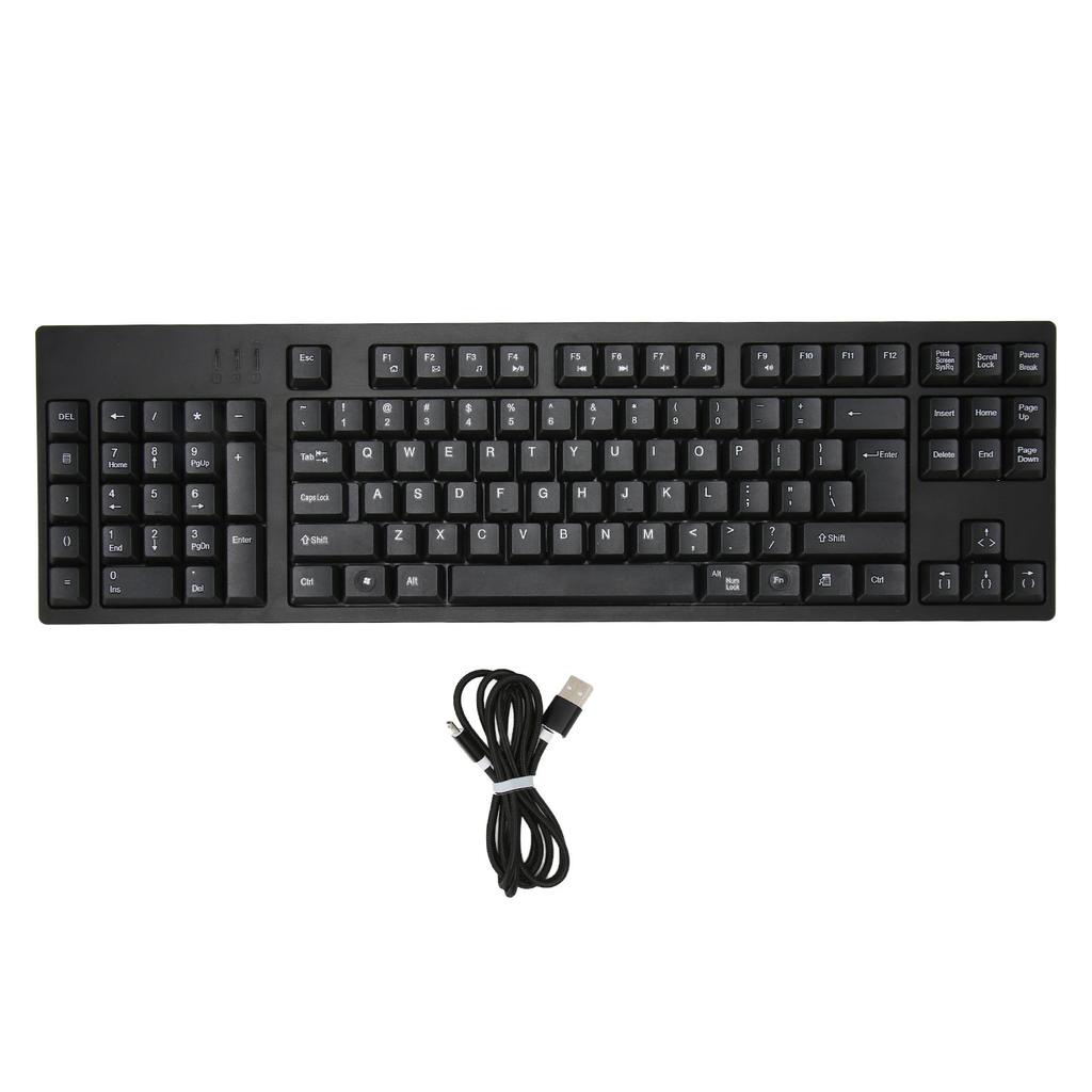 109 Key Left Hand Keyboard USB Wired 2 HUB Keyboard Business Household Keyboard for Windows XP 7 8 10