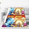 Shadow Milk Pure Vanilla Yuri Blanket Cookie Run Kingdom Flannel Funny Breathable Throw Blanket for Home  Winter