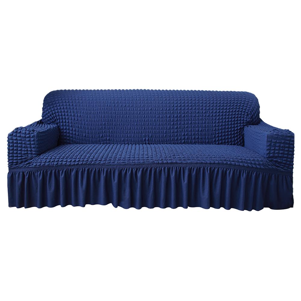 Чехол для дивана с юбкой, универсальный, легко устанавливаемый, чехол для дивана в гостиную, моющийся, прочный, растягивающийся, защитный чехол для мебели