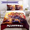 3pcs Custom Name Cartoon He-Man and the Masters of the Universe Bedding Set Duvet Cover Closure Includes 1 Duvet Cover & 2 Pillowcases for All Seasons