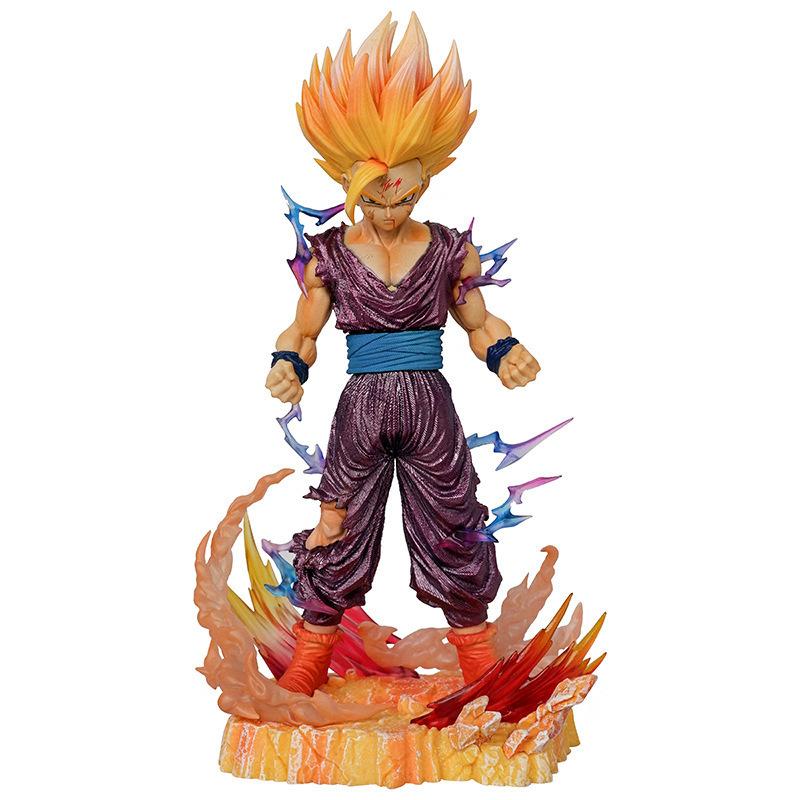 23.5см Аниме Фигурка Dragon Ball Супер Сайян Сын Гоку Фигурки Действия ПВХ Настольное Украшение Коллекционная Модель Игрушки Подарки Z 2 Круглая Сенсорная Сжималка