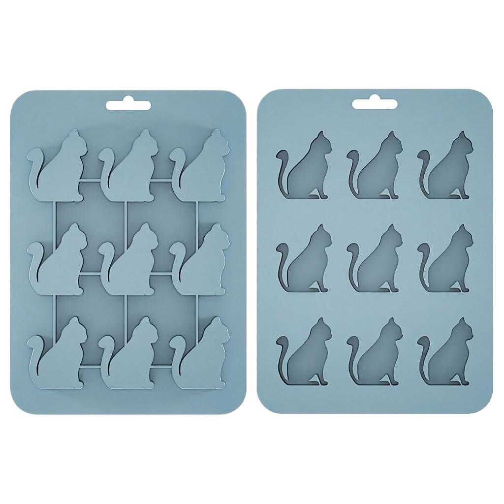 Animals Ice- Mold - Ocean Animals Turtle,Dolphins,Penguins,Silicone Mold For Baking Muffin Cake, Chocolate,Candy, Soap