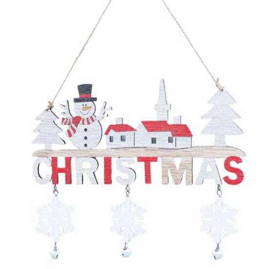 Подвесная бирка Декор Красивая тонкая работа Компактная подвесная бирка Декор С Рождеством Санта-Клаус Тег Знак Кулон Подвесной орнамент