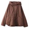 Johnature Женские винтажные куртки с капюшоном на молнии, однотонные, зимние, пэчворк, с карманами, повседневные, теплые куртки, пальто