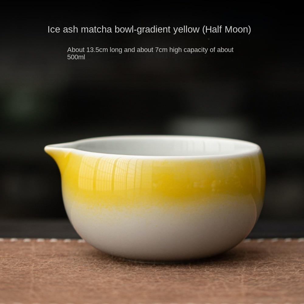Large Capacity Matcha Bowl Ceramic Green Tea Maker Cup Tea Ceremony Tool for Tea Set Accessories