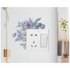 Leaf Green Plant Switch Wall Sticker PVC Removable Wide Application DIY Flower Leaf Switch Wall Sticker Home Decoration Decal