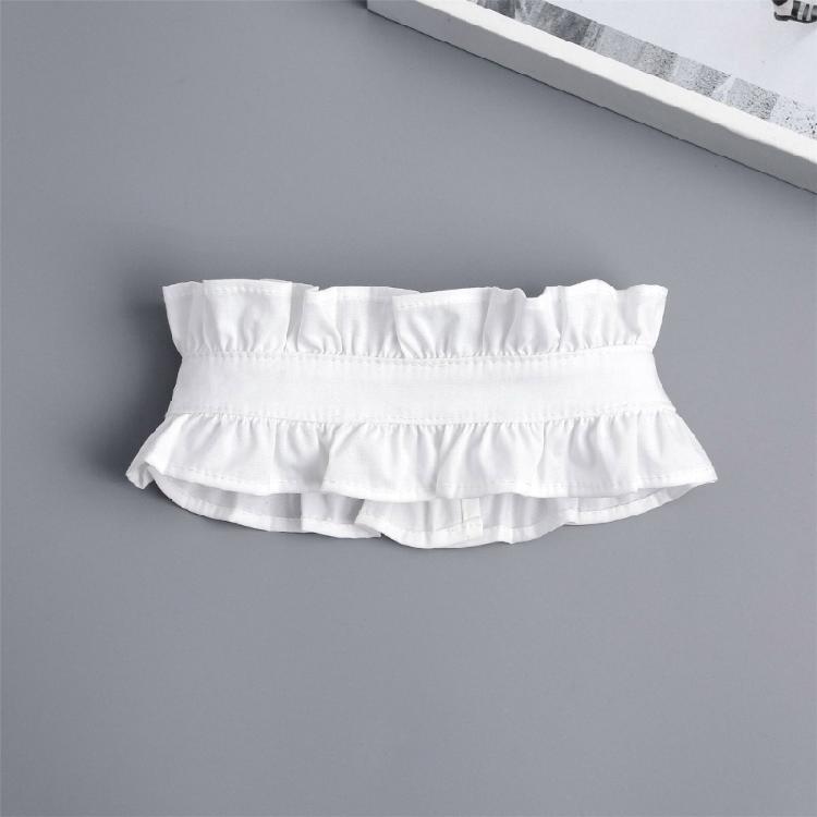 Винтажный плиссированный воротник-стойка с оборками, вставка, съемный воротник, ложный воротник блузки, жабо, чокер, модные заявления