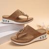 Мода 2024 Лето Новые Модные Шлепанцы Женские Туфли На Металлической Танкетке Для Женщин Пляжные Женские Тапочки Тапочки На Платформе Женские Zapatos Mujer