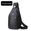 Men's Genuine Leather Crossbody Chest Bag - Trendy & Casual Small Backpack