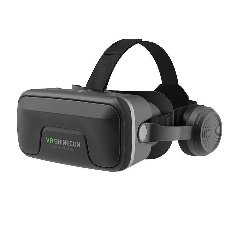 Очки VR виртуальной реальности для смартфонов 4.5-7.2 дюймов Shinecon SC-G04DEA с наушниками Черный