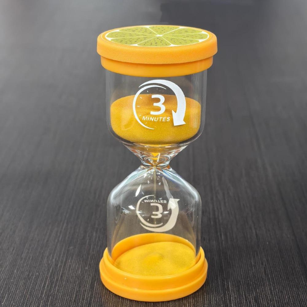 Marcaron Fruit Pattern Hourglass Portable Minutes Timer Creative Sand Clock Timer Kid Gift