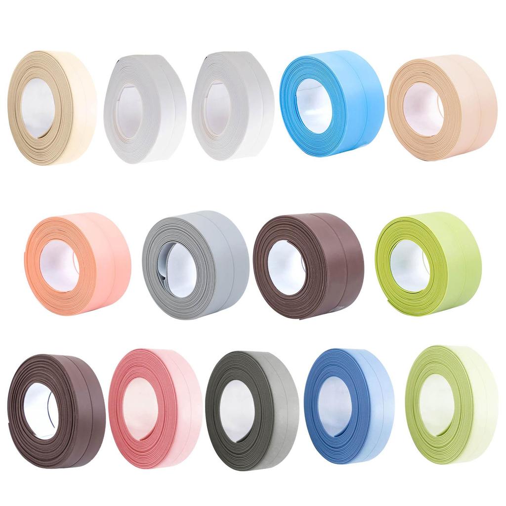 Герметизирующая лента для ванной и кухни | Самоклеящаяся лента для герметика | Лента-герметик из ПВХ, ванна и стена