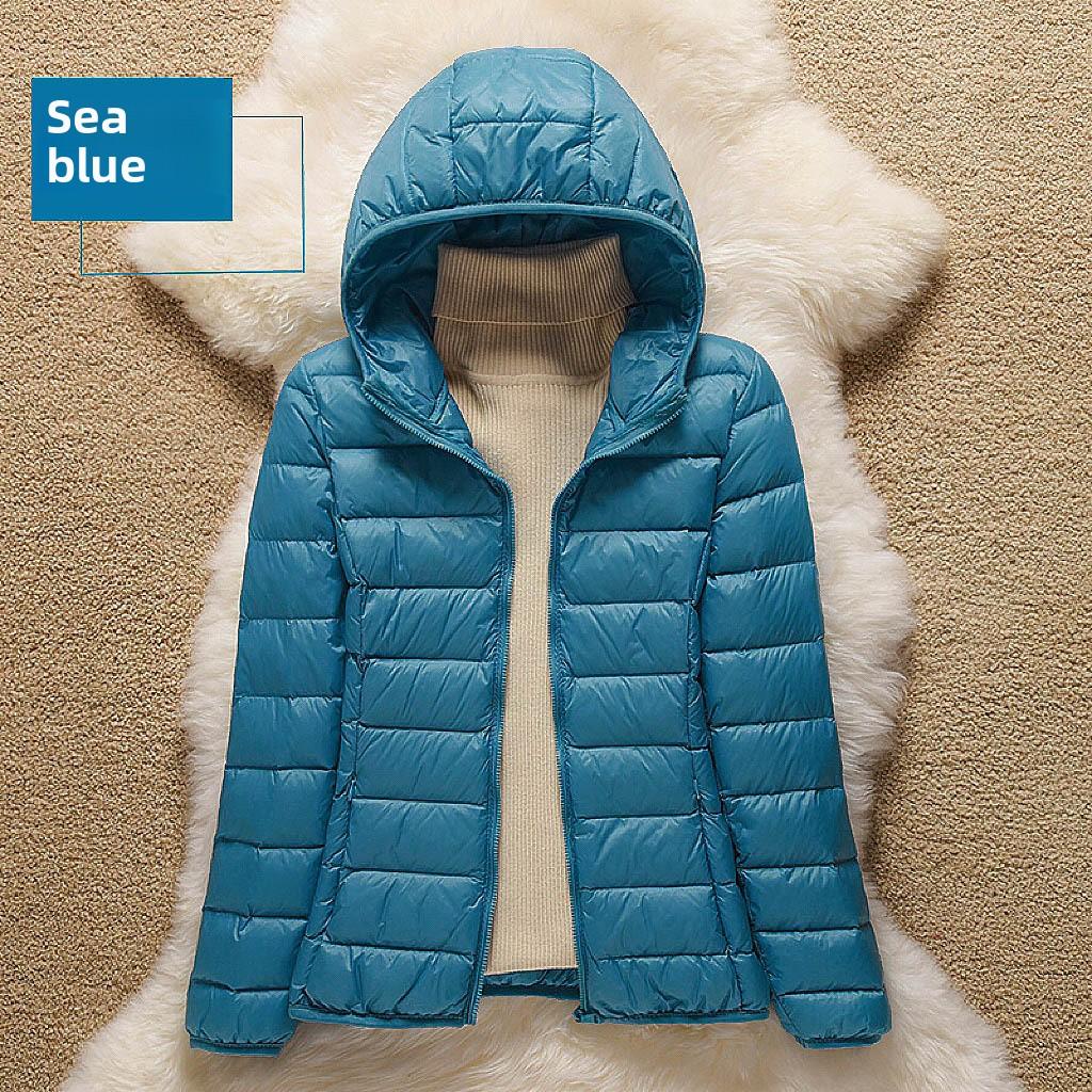 Женская осенняя белая куртка-пуховик с капюшоном, ветрозащитная, теплая, повседневная, зимняя, S-6XL