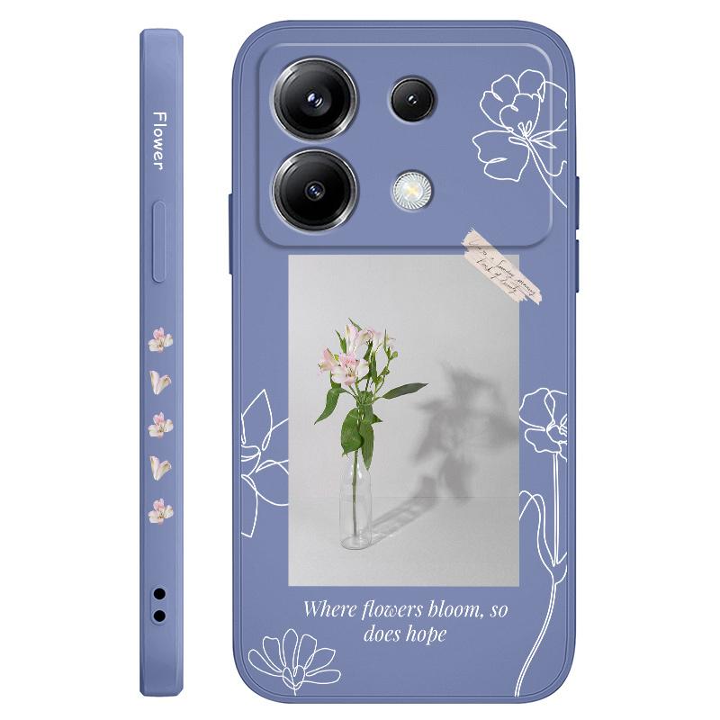 Чехол для телефона "Цветок Водолея" для Xiaomi Poco F7 X7 X6 F6 M6 M5 M5S F5 X5 F4 X4 M4 F3 M3 X3 Pro 4G 5G GT Силиконовый чехол