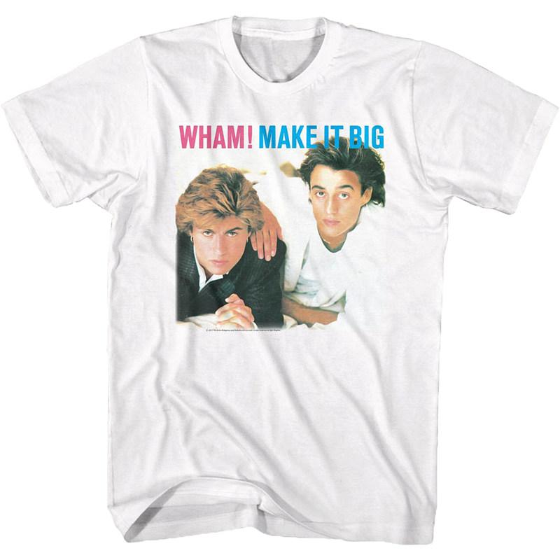 Wham Mighty Band Джордж Майкл Рок Ретро Повседневная Футболка Мужская и Женская Люксовый Бренд Топ 2026 Новая Группа