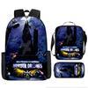 Неорганический Убийца Детский Школьный Рюкзак Рюкзак Дроны-Убийцы Начальная Школа Мультяшный Рюкзак Набор из Трех Предметов