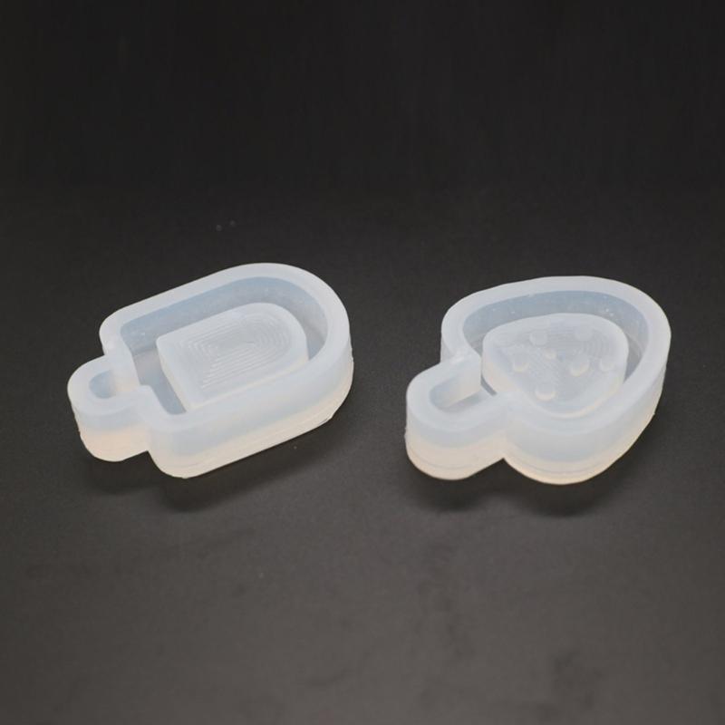 Quicksand Resin Moulds Unique Cup Shape Keychain Molds Resin Shaker Mould Cup Shape Quicksand Molds DIY Jewelry Pendant