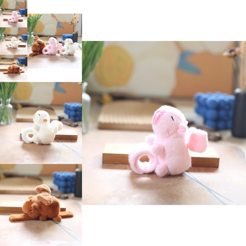 Cute Animated Capybara Stuffed Animal With Movable Wings In White Plush