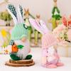 Spring Easter Bunny Doll Figurine Adorable Face Less Gnome Plush Decoration For Festive Celebrations