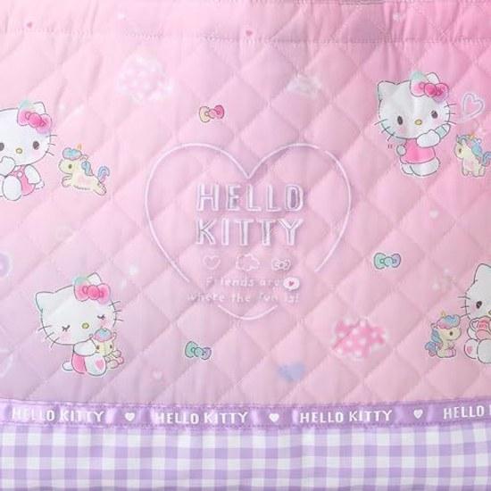 Стеганая сумка для занятий Sanrio Детская сумка-тоут Петля для обучения Место для имени
