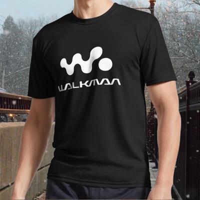 Новый логотип Walkman 90-х Активная футболка Логотип Мужская футболка смешной размер от S до 5XL