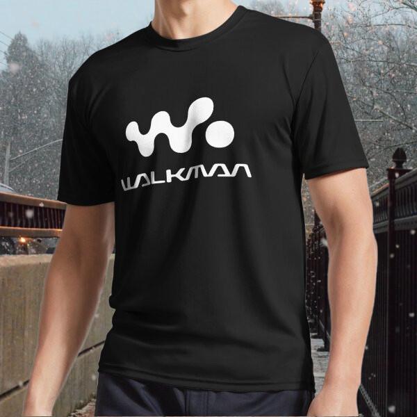Новый логотип Walkman 90-х Активная футболка Логотип Мужская футболка смешной размер от S до 5XL