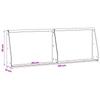 Retaining Wall 2 pcs 60 x 12 x 40 cm Steel White