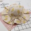 Fruit Print Baby Girl Sun Hat Cotton Fabric Princess Children Cap Kids Bucket Hats  Summer Season