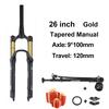 BOLANY Air and Oil R29 Bike Fork 26/27.5 Inch Suspension Come with Air Pump Adjustable Air Pressure Remote Locking Bicycle Fork