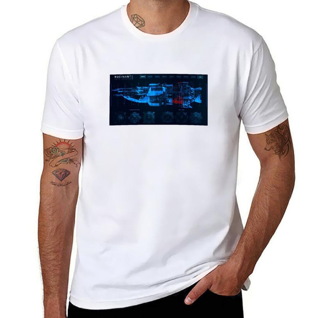 Rocinante Ship Overview Tachi The Expanse Tshirt Summer Print Short Sleeve Tee