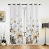 Пасторальные градиентные шторы с бабочками для спальни, гостиной, оконные шторы, жалюзи, кухня, домашний декор, шторы