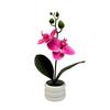 Potted Faux Phalaenopsis Flower For Event Decor And Indoor Embellishment Home