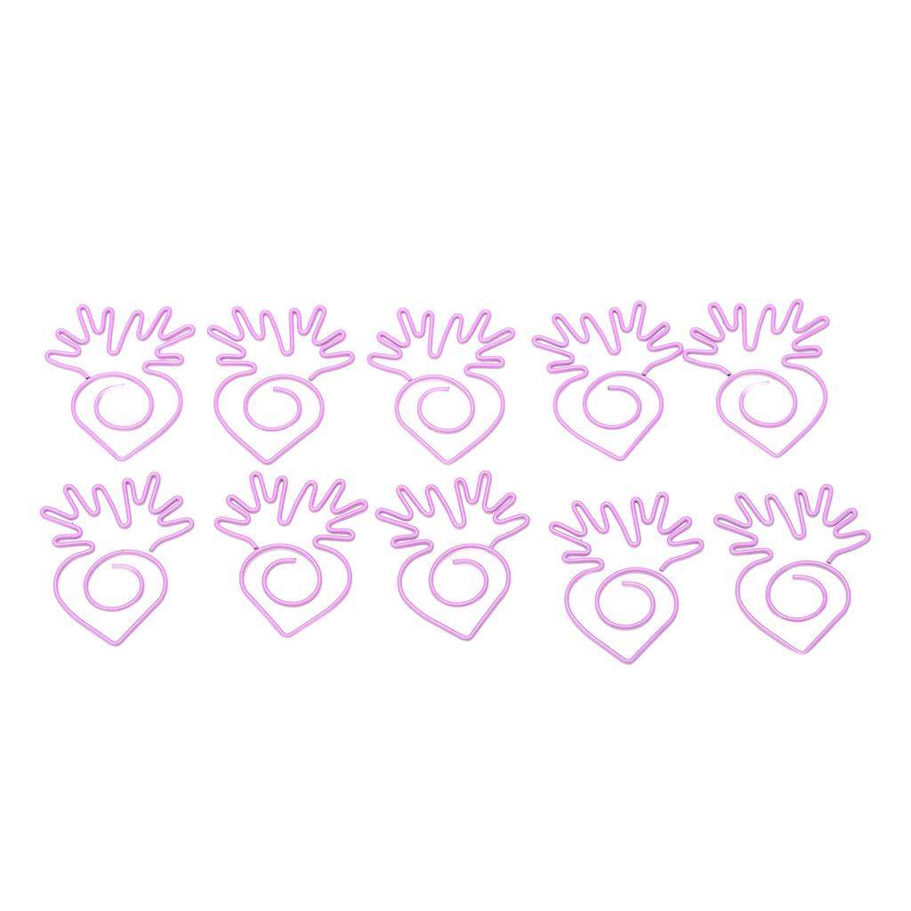 100 шт. скрепок для бумаги, портативные мини-гальванические милые металлические скрепки в форме редиса для офиса