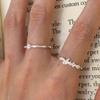 PANJBJ Кольцо-бабочка из стерлингового серебра 925 пробы, Экстремальное, для женщин и девушек, Подарок, Циркон, Корейская простота, Регулируемое, Бижутерия, Дропшиппинг