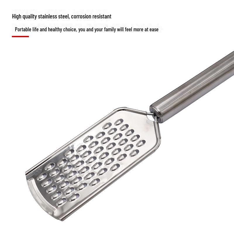 Многофункциональная терка для сыра и скребок для овощей из нержавеющей стали с плоским дизайном
