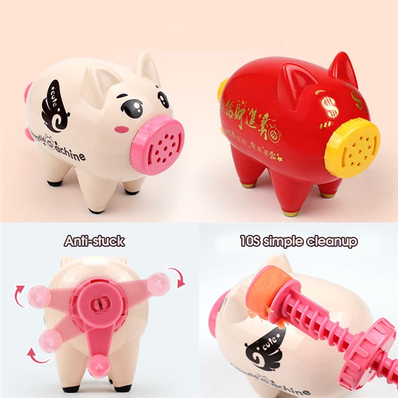 Свинья, лапша, машина для самостоятельного моделирования, игровой домик, мороженое, цветная грязь, детская игрушка