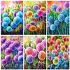 Full Square Diamond Art Kits Flower Diamond Painting Embroidery Cross Stitch Dandelion 5D DIY Mosaic Decor For Home
