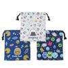 Takanami Create Drawstring Bags, Small, Set of 3, Rice Ball, Food, Monster, Navy/Gray [132694], Perfect for School, Daycare, and Extracurricular Activ