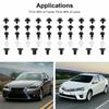For Toyota Lexus 100 Pcs Panel Bumper Fender Push Rivets Fastener Clips Plastic