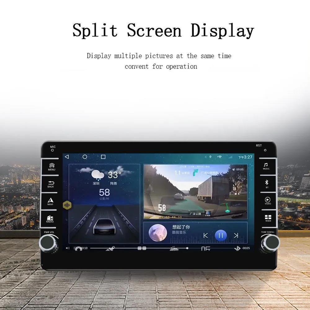 Мультимедийный видеоплеер на базе Android для Mitsubishi Outlander 2012-2018 с кнопкой Carplay WiFi BT 2 Din 2 + 32 ГБ