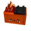 New Desk Decoration 3D Printed Dumpster Plastic Gift Dumpster Fire Ornament Fire Desk Figurine Bedside Shelf
