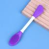 Силиконовая двухсторонняя кисть для маски для лица Отшелушивание лица Удаление черных точек Очищающая кисть Лопатка для нанесения грязевой пленки Инструмент для ухода за кожей лица