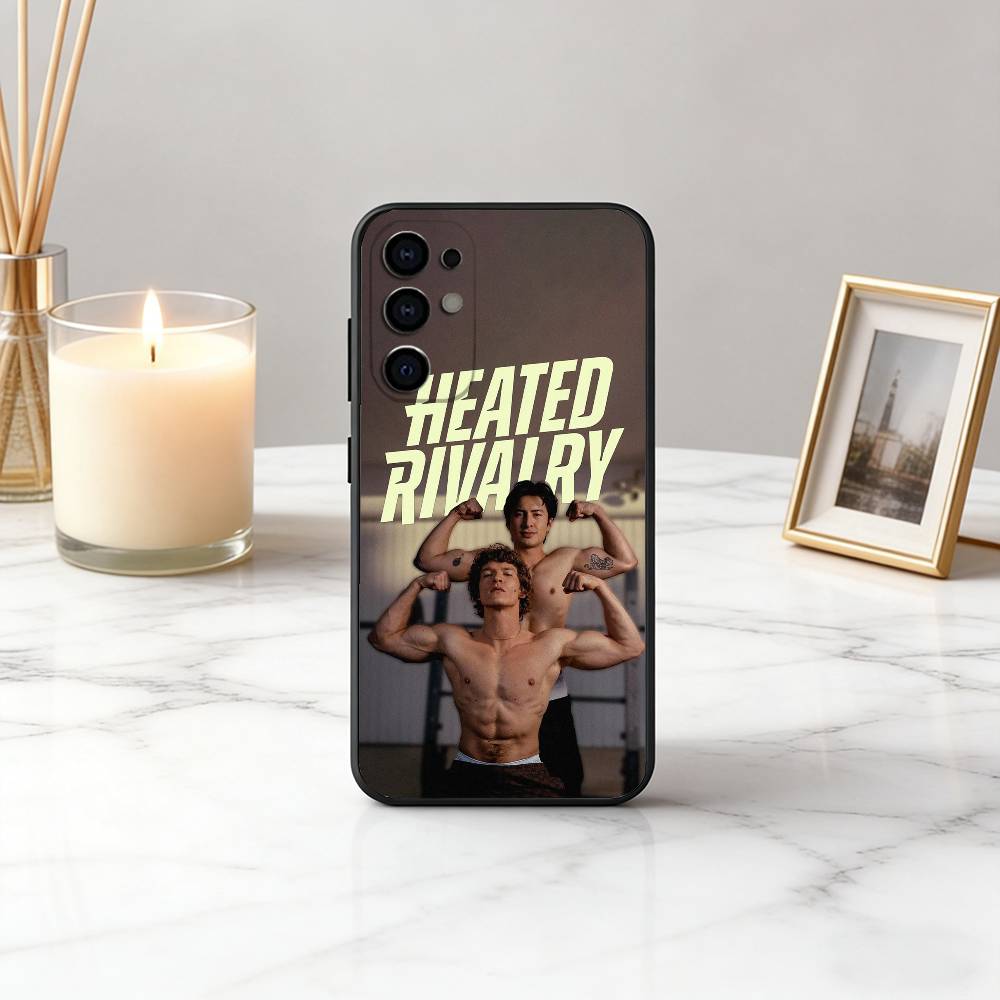H-Нагретый Спортивный R-Соперничество МУЖСКОЙ Чехол для Телефона Для Samsung S25,S24,S21,S22,S23,S30,Ultra,S20,Plus,Fe,Lite,Note,10,Черный Чехол