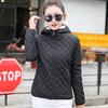 Winter Women Jacket Hooded Zip-up Long Sleeves Thick Plush Lined Solid Color Cardigan Keep Warm Commuting School Coat